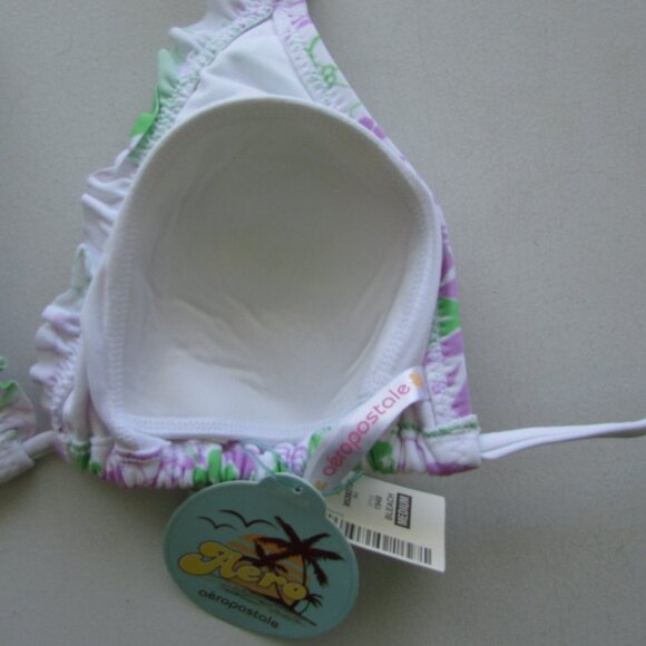 AEROPOSTALE Tropical Print String Bikini - Sz Med - NEW - Picture 5 of 11